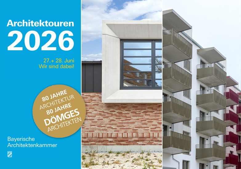 2x DÖMGES Architekten bei den Architektouren der Bayerischen Architektenkammer